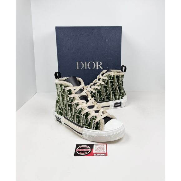 Size 41EU/8US - Dior B23 Olive Oblique Tapestry High Tops🍃 RETAIL $2K!